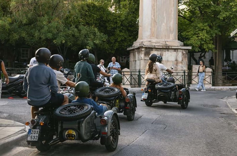 Acropolis & Lycabettus: Discover Hidden Gems of Athens - The sidecar setup, gear, and what the ride is like