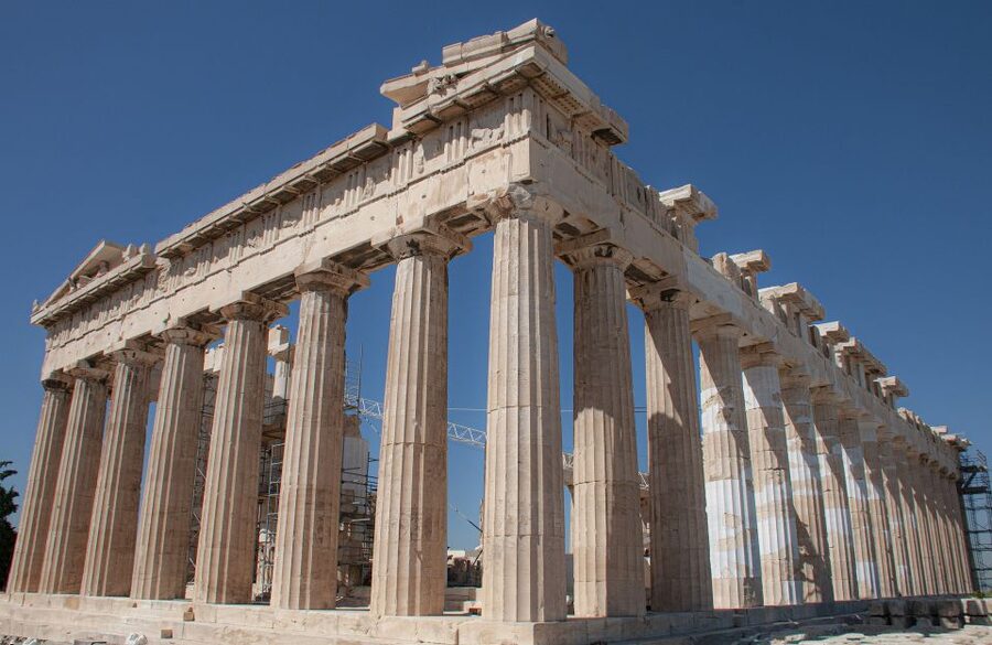 Athens: Acropolis Guided Walking Tour without Entry Ticket - Odeon of Herodes Atticus: the giant stone theater moment