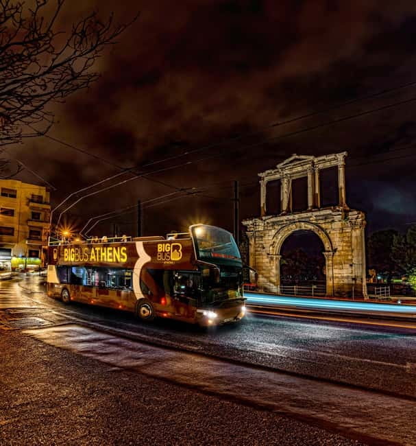 Athens: Big Bus Panoramic Night Tour by Open-Top Bus - Night views of the Acropolis and Parthenon from an open-top bus