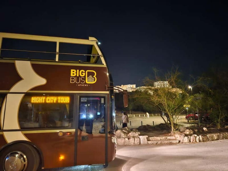 Athens: Big Bus Panoramic Night Tour by Open-Top Bus - What to expect on the bus (and what to plan for)
