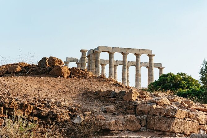 Athens: Cape Sounion and Poseidon Temple Sunset with Audio Guide - Temple of Poseidon at Cape Sounion: Marble, Sea, and Famous Signatures