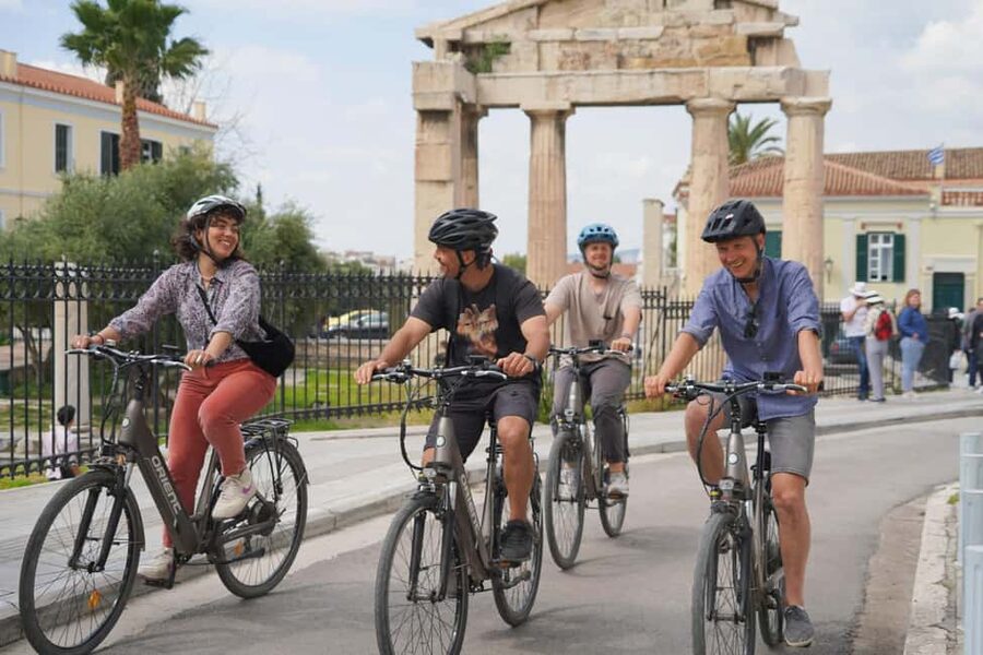 Athens: City Highlights Bike tour - Meeting point near Acropolis metro: easy start, clear rhythm