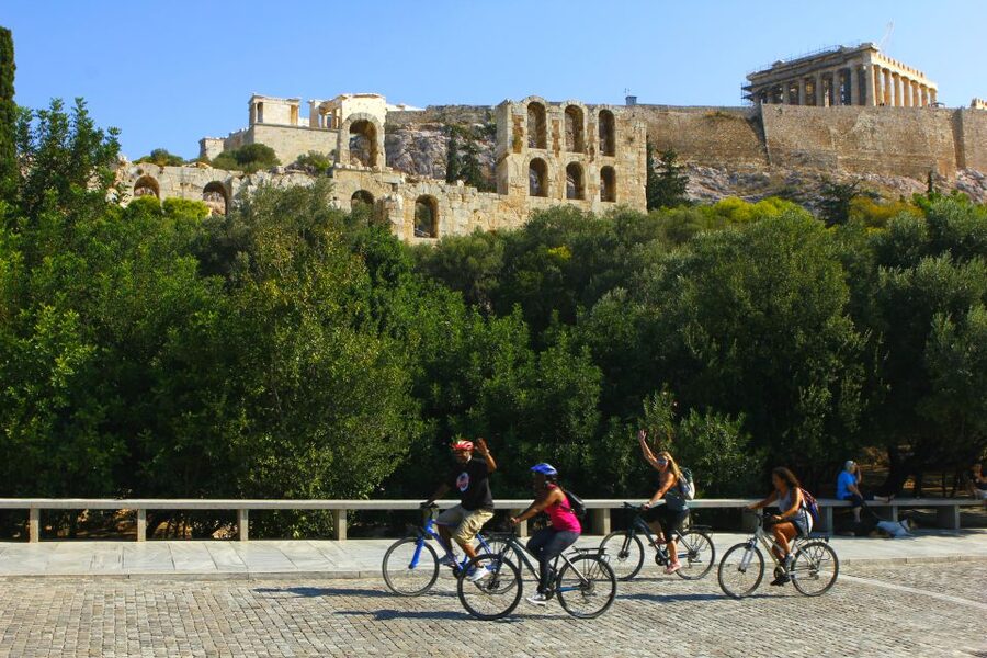 Athens: City Highlights Bike tour - The route highlights: from Olympic Zeus views to neighborhoods under the Acropolis
