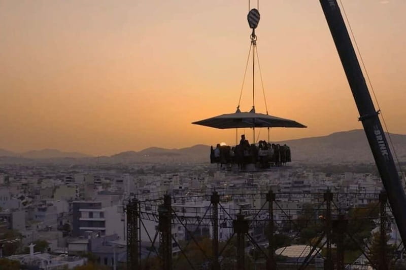 Athens: Dinner in the Sky Experience - Dinner in the Sky Athens at Technopolis Park: quick orientation