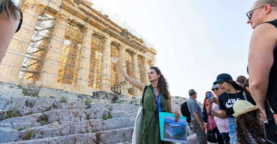 Athens: Early Morning Guided Tour to Acropolis and Museum - Hadrian, Dionysus, and the buildings that frame the story