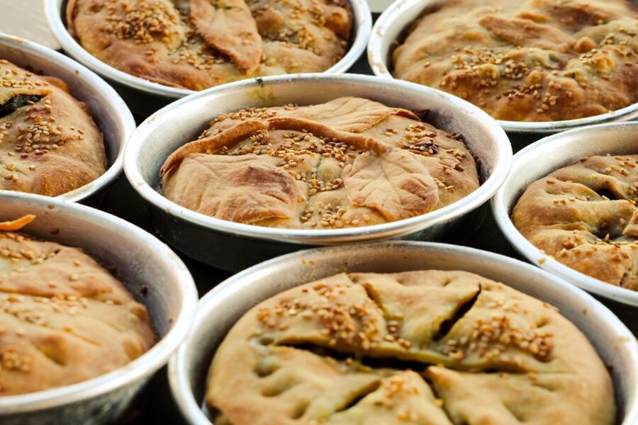 Athens: Greek Cooking Class & Dinner on a Rooftop - Enter the Dough and Filling: Hands-On Spinach and Milk Pies