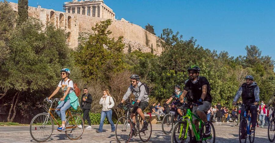 Athens Historical Center: Explore by Bike - Temple of Zeus and Hadrian’s Arch: Big Stone, Big Views