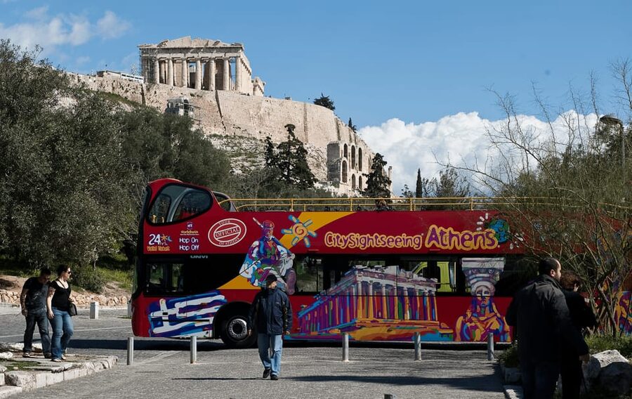 Athens: Hop-On-Hop-Off & Acropolis & Acropolis Mus.& 3 audio - 24-Hour Hop-On-Hop-Off Bus: Your Fast Orientation Tool