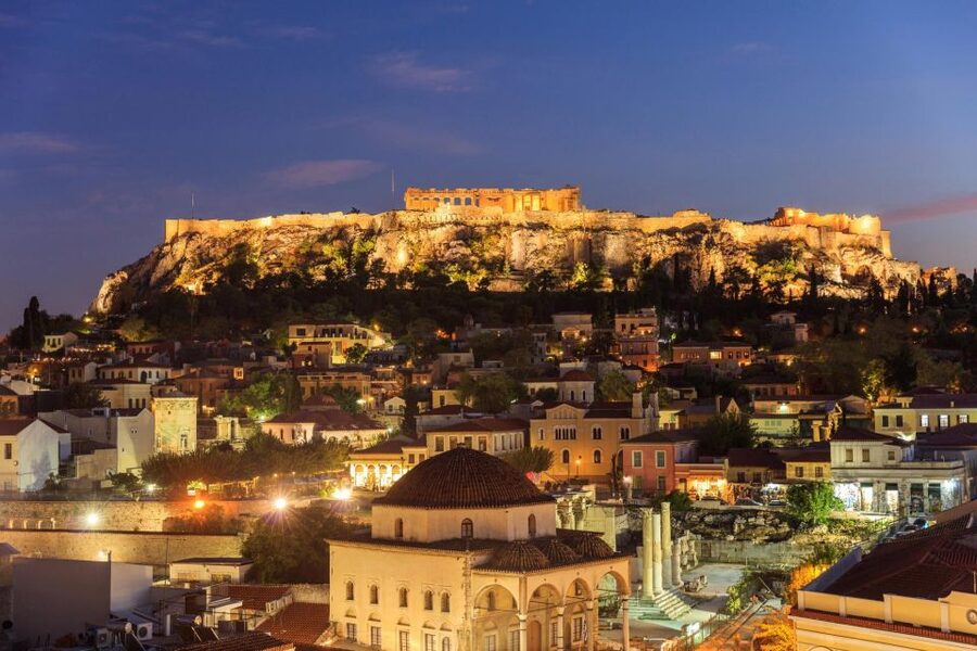 "Athens Night Experience - 4Hours" - The Constitution-Area Stops: Syntagma, the Parliament Front, and a Real Tomb Visit