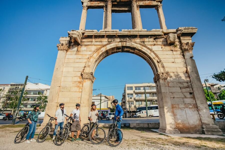 Athens: Old Town Highlights Guided E-Bike Tour - The ride toward Acropolis Museum views, then into Thiseio