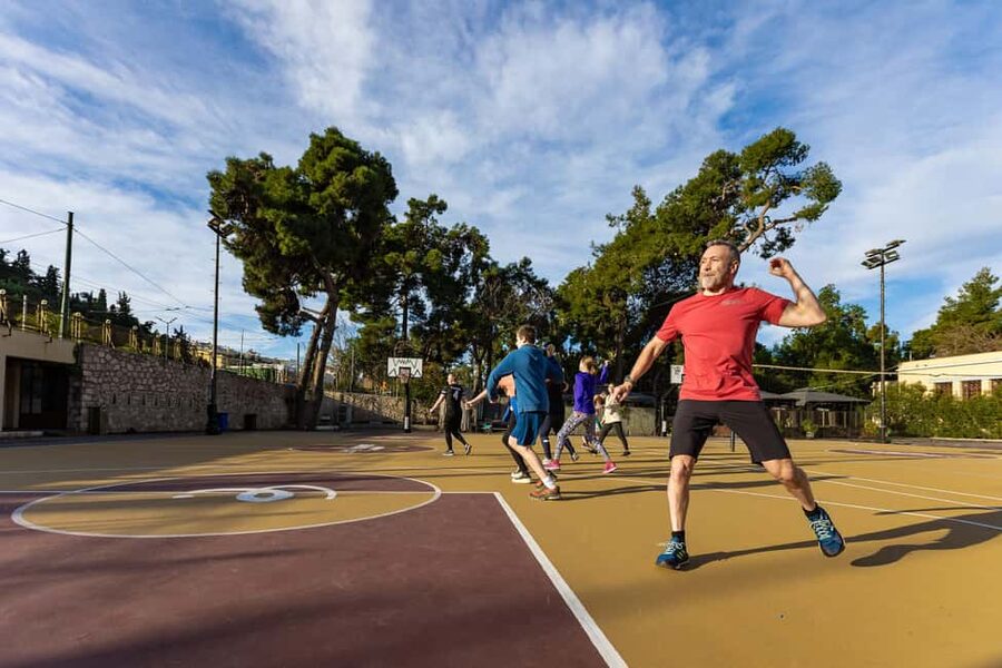 Athens: Olympic Games Workout Session - Panathenaic Stadium Marble Track Lap, 1896 Feel-Good Energy