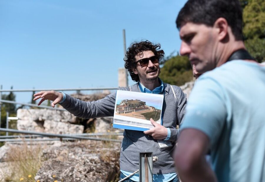 Athens: Private Acropolis Signature Tour - Famous figures on the ground you are standing on