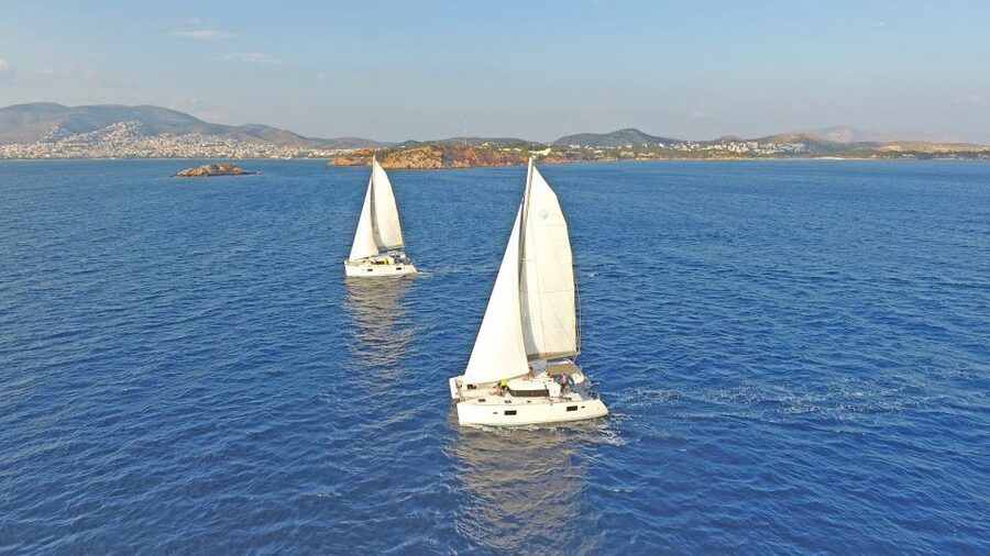 Athens: Riviera Catamaran Cruise with Meal and Drinks - Athens Riviera catamaran, the simple way to beat the heat