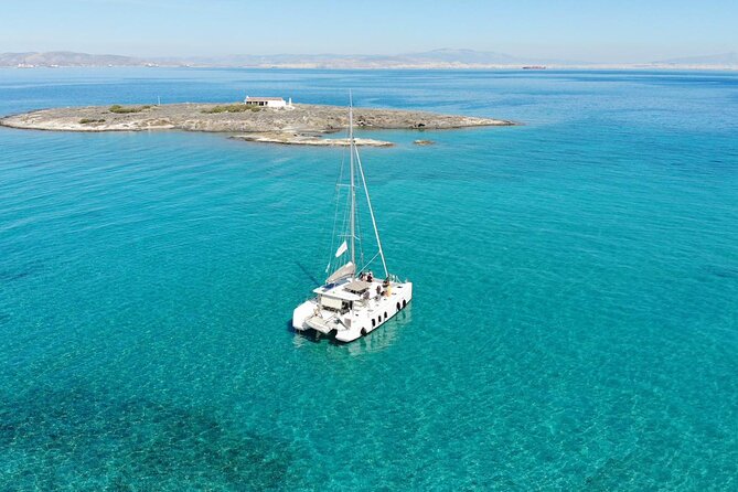Athens Semi private Morning Catamaran cruise with meal & drinks - The Athens Riviera on a 5-hour sailing loop, with built-in swimming time