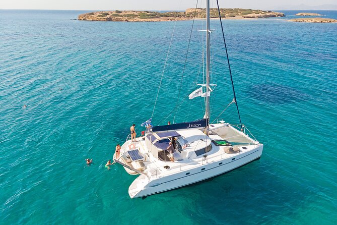 Athens Semi Private Sunset Catamaran Cruise with meal & drinks - Why the Athens coast looks better from a sunset catamaran
