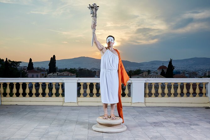 Athens Skip the Line: Open Air Ancient Greek Theatre Performance - What the show is really about: a present-day tourist time-travels to ancient Athens