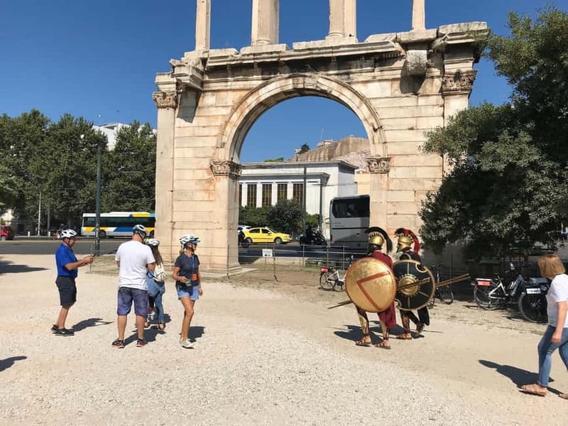 Athens: Small-Group E-Bike Tour of Historic Highlights - Stop-by-stop: Areopagus and the Ancient Agora area