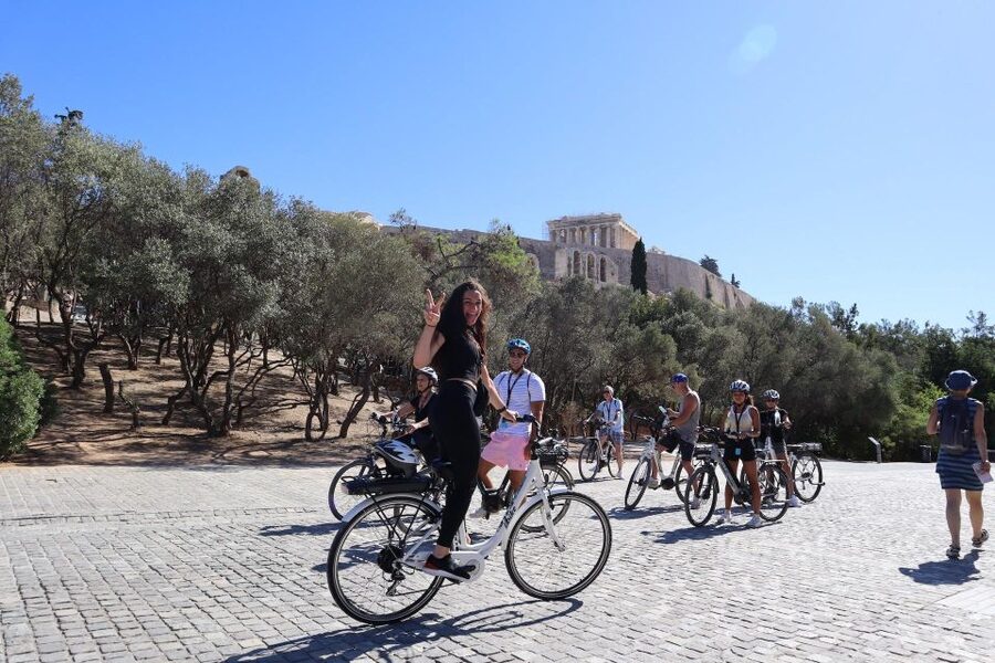 Athens: Small-Group E-Bike Tour of Historic Highlights - Plaka cobblestones, Lysicrates Monument, and Hadrian’s Arch
