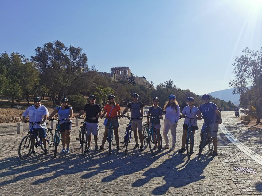 Athens: Sunset Bike Tour - Getting started at the Acropolis metro, and what the bikes are like