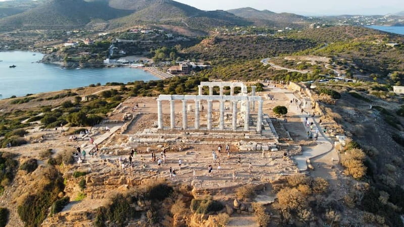 Athens: Temple of Poseidon & Cape Sounion Early Noon Tour - On the Athenian Riviera drive: use the audio while the coast rolls by