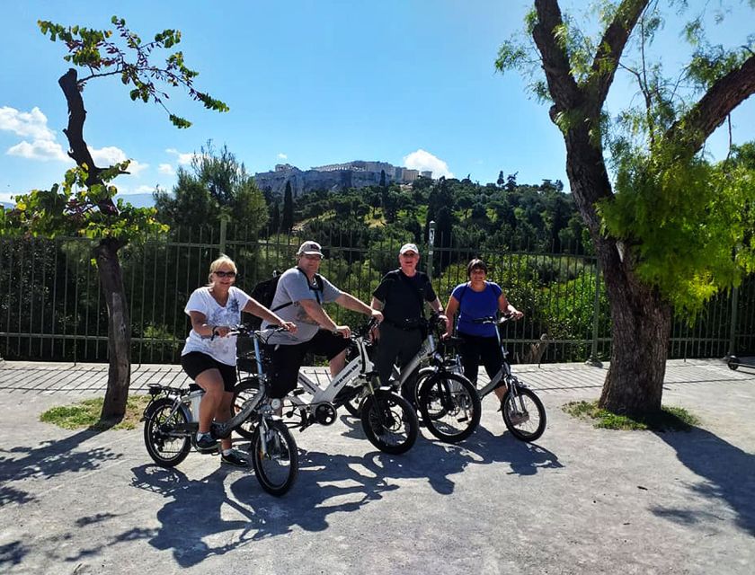 Athens tour with electric bicycle - The Acropolis corridor: Via Dionysiou Areopagitou and the skyline effect