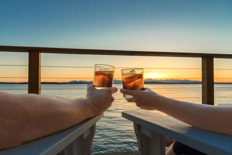 Athens: VIP Swimming Cruise to three islands - The food and drink setup: Greek meze, buffet lunch, and unlimited wine