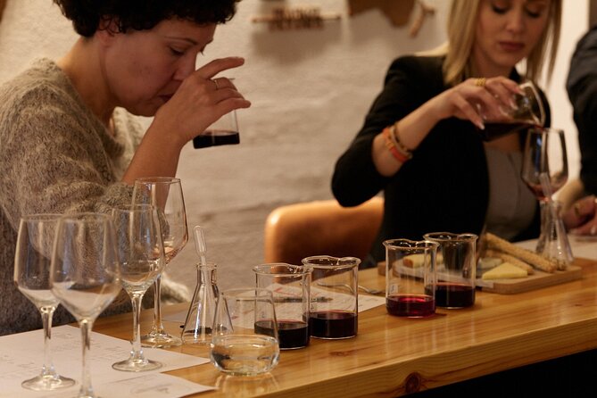 Athens: Wine Workshop Create your Own Wine under the Acropolis - The tasting portion: five grapes, swirl and sniff, and practical guidance