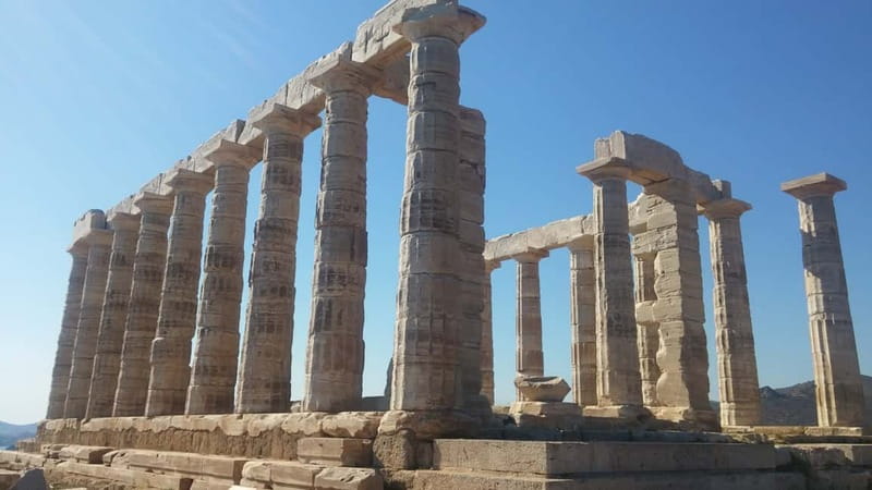 Cape Sounion with Official Guide to the Temple of Poseidon - Cape Sounion, where the sea-myths meet the cliffs