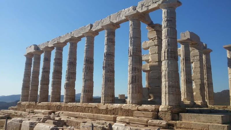 Cape Sounion with Official Guide to the Temple of Poseidon - The Athens Riviera drive: Glyfada to the Saronic Gulf viewpoints