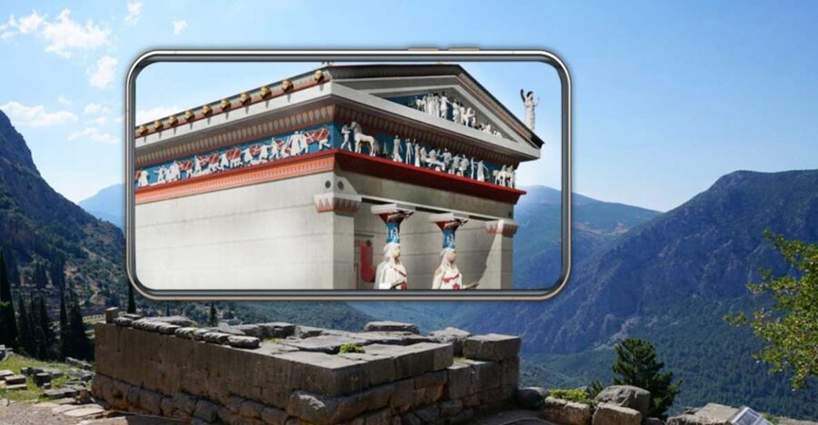 Delphi: Audiovisual self-guided tour with 3D models - Delphi in 3D: how the audiovisual tour works