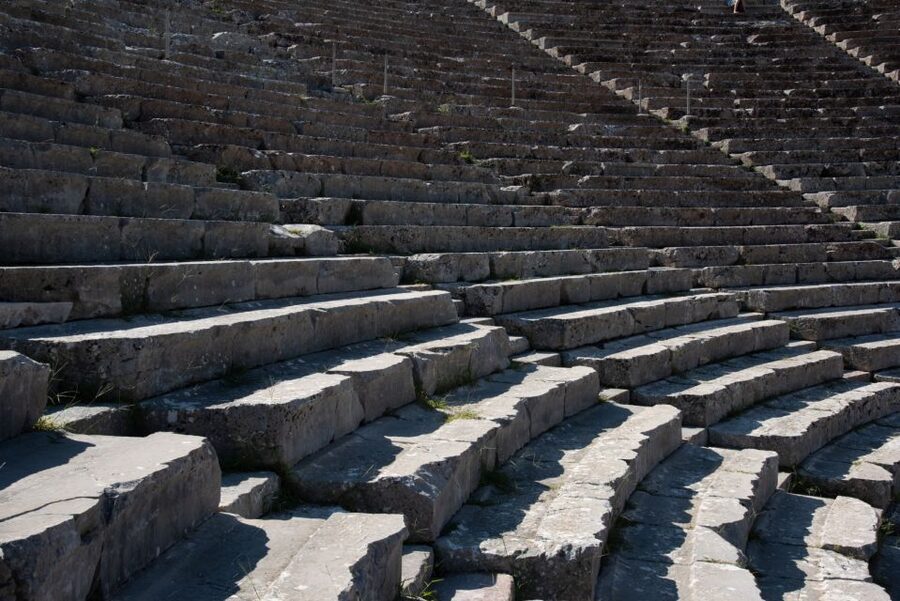 Epidaurus: Temple of Asclepius & Theatre with optional audio - The theatre walk: from shell-like structure to perfect sound