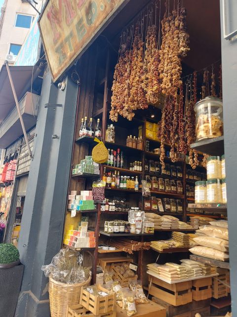 Food Experience in Athens including Unlimited Lunch - Varvakios Central Municipal Market: traditional foods you can taste and shop