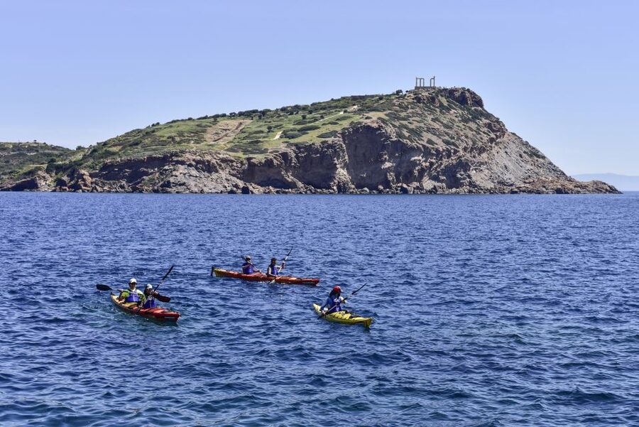 From Athens: Cape Sounion Guided Kayaking Tour with Lunch - Paddling the Athenian Riviera: cliffs, beaches, and caves from seat level