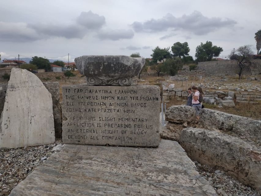 From Athens: Half-Day Biblical Corinth Tour - Lunch and shopping time near the ruins