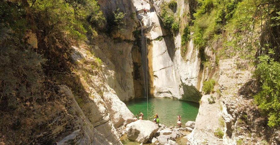 From Athens: Manikia Gorge Canyoning - Meeting Point, Group Size, and the Coaching Style