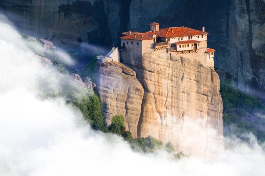 From Athens or Piraeus: Meteora Full-Day Private Trip - Meteora monasteries on rock pillars, plus the caves that started it all