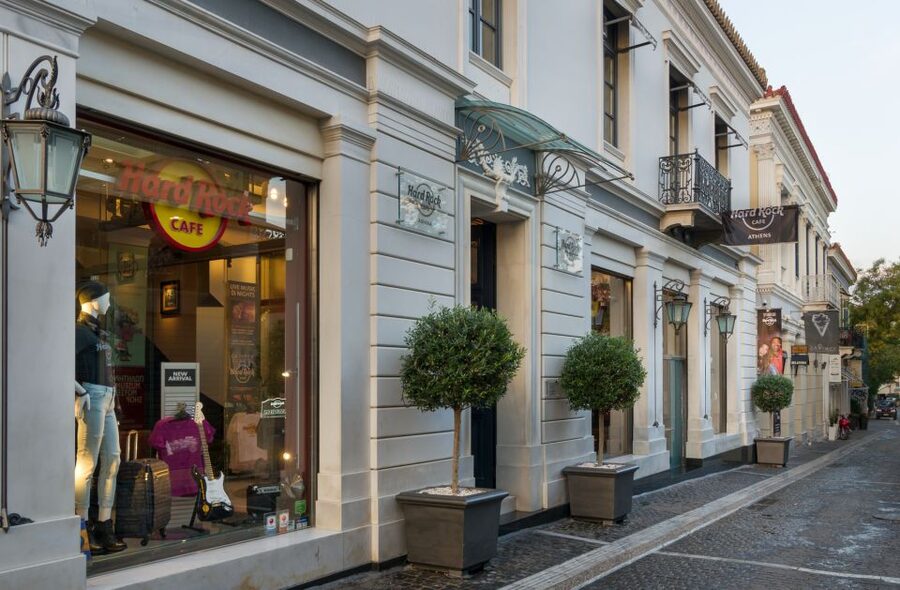 Hard Rock Cafe Athens with Set Menu for Lunch or Dinner - Hard Rock Cafe Athens in Monastiraki, with Acropolis views