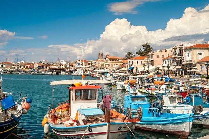 Hydra-Poros-Aegina Islands One Day Cruise With Live Music Dancing & Buffet Lunch - Poros Port: Pine Shade, White Alleys, and the Clock Tower Moment