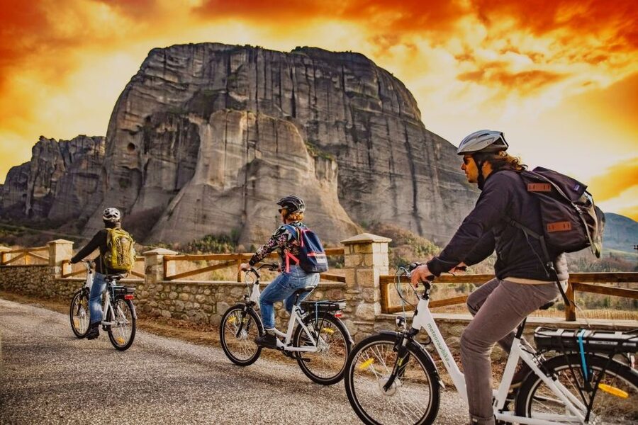 Meteora Sunset Tour on E-bikes - The ride experience: easy pedaling, real streets, good safety