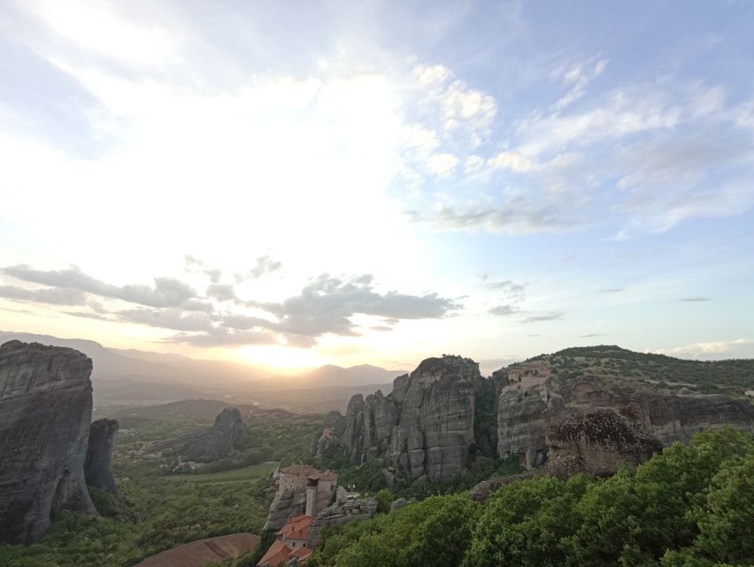 Meteora Sunset with Photos Stops & to the Cave of St. George - From Kalabaka by minibus: getting set up for an easy half-day
