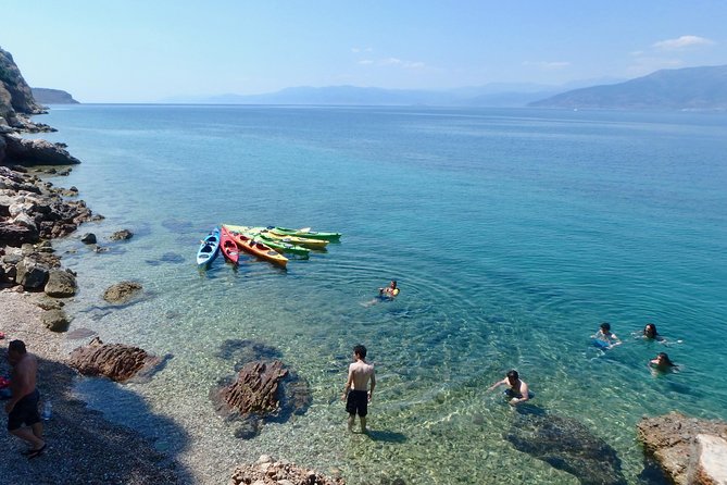 Sea Kayak Nafplio - Medieval Castles Tour - Stop 2, Paddle Around Acronafplia Fortress Walls Up Close