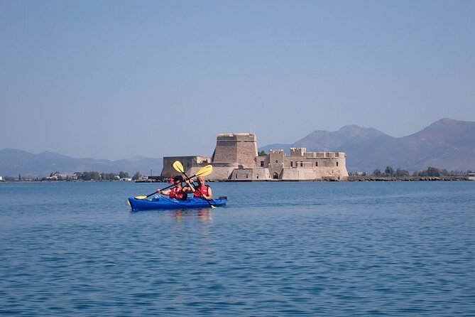 Sea Kayak Nafplio - Medieval Castles Tour - Stop 3, Palamidi Fortress Crowned Views From Below the Cliffs