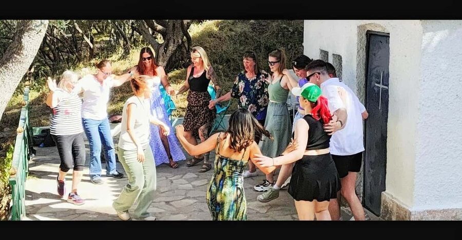 Steps to tradition: Greek traditional dances in Athens - The short walk with Acropolis views before you start dancing