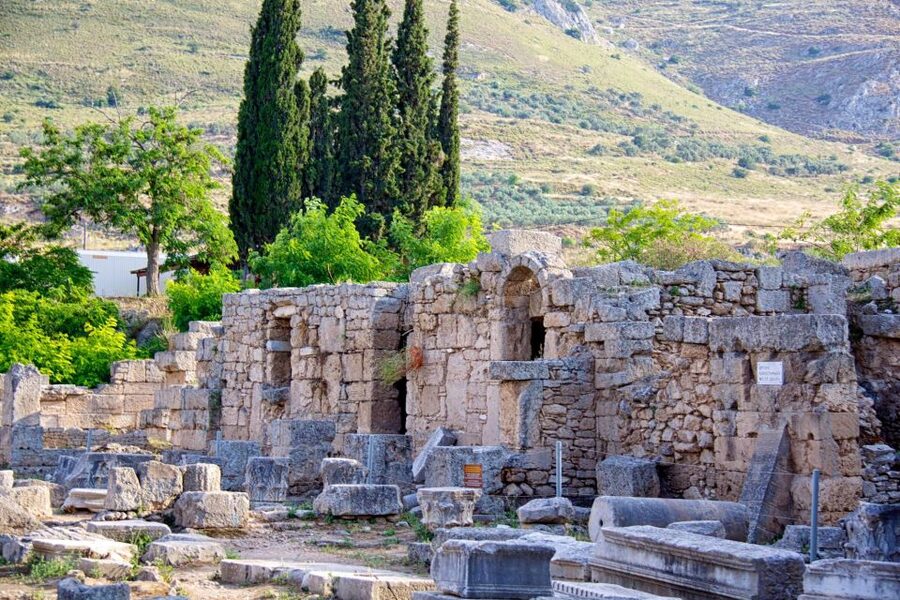 "Tour in Athens & Corinth:Highlights & Path of Apostle Paul" - Temple of Apollo area and the day’s final archaeological note