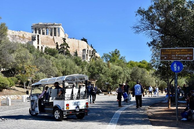 Tuk Tuk Athens Complete City Center Tour - 100% Electric (3 hour) - Hellenic Parliament, the Academy, and the church stops that set the scene